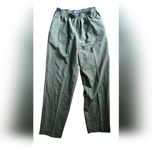 Alfred Dunner lightweight Women Vintage army green pants Size 12